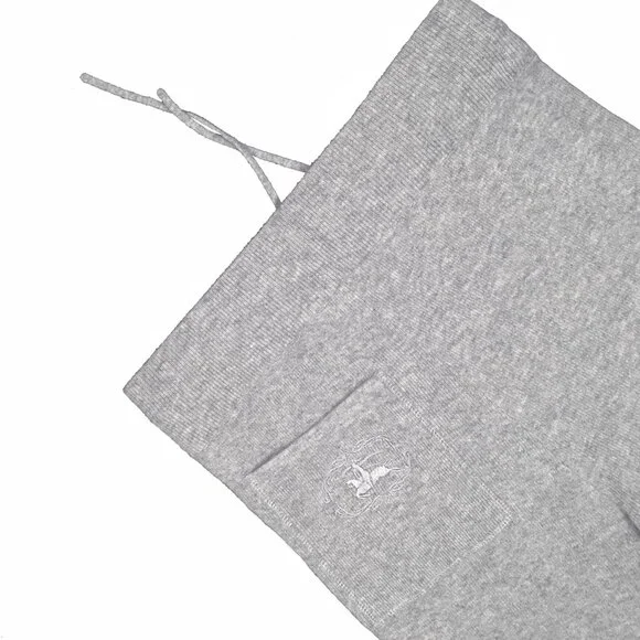 NEW $1195 Burberry Cashmere Sweatpants (Joggers)! M Gray Heather Pocket SAMPLE - Picture 3 of 4